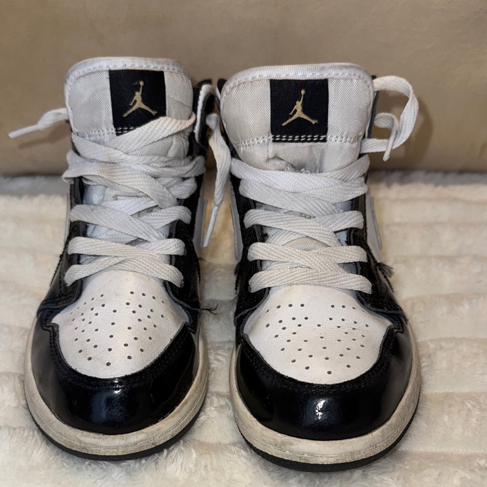 Nike Kids Black and White High-Top Sneakers